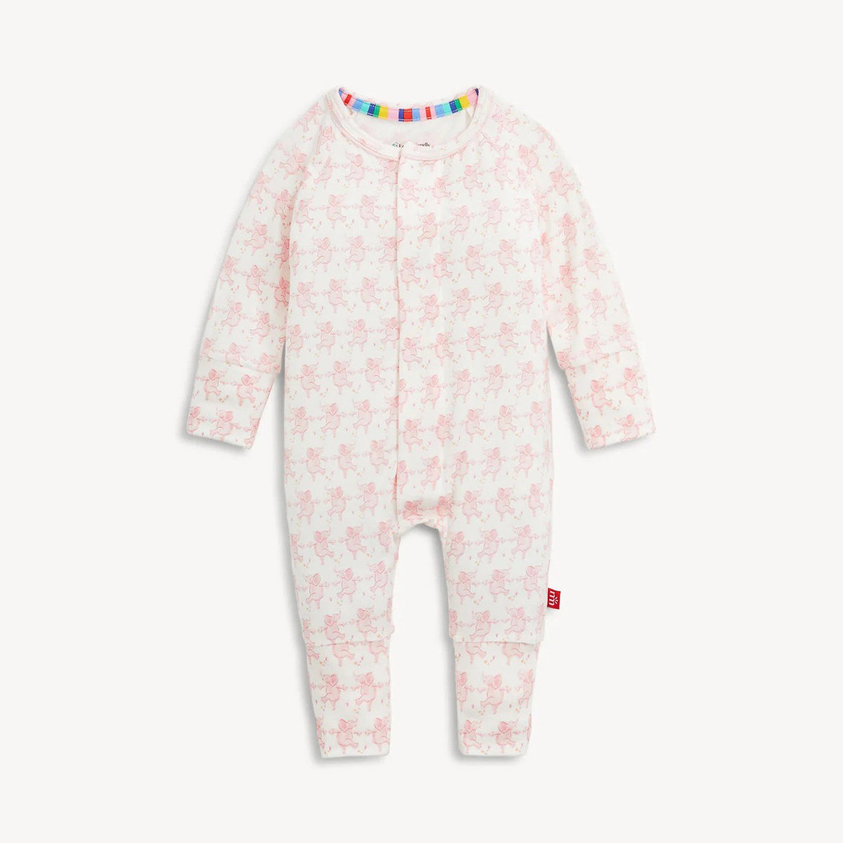 Magnetic Me Girls Apparel / Sleepwear / Infant Magnetic Me Trunkettes Pink Magnetic Modal Convertible Coverall
