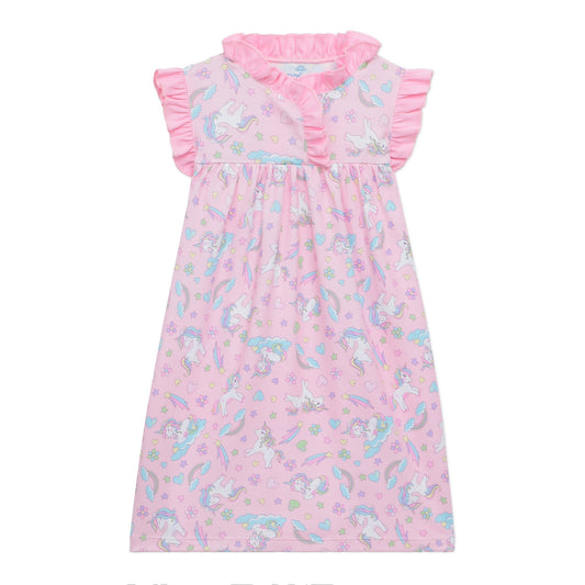 Magnolia Baby Pink / 2 Toddler Magnolia Baby Enchanted Unicorns Flutter Nightdress