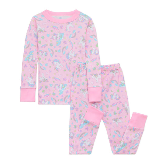 Magnolia Baby Pink / 9-12 Mo Magnolia Baby Enchanted Unicorns Long Pajamas