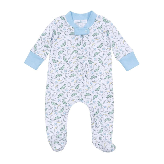 Magnolia Baby Hook, Line & Sinker Zipper Pajamas babysupermarket
