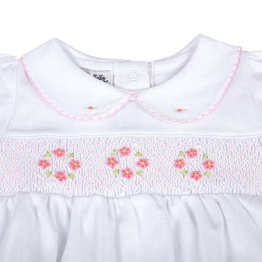 Magnolia Baby Pant Set Magnolia Baby Lilly and Logan Pink Smocked Collared Girl Pant Set