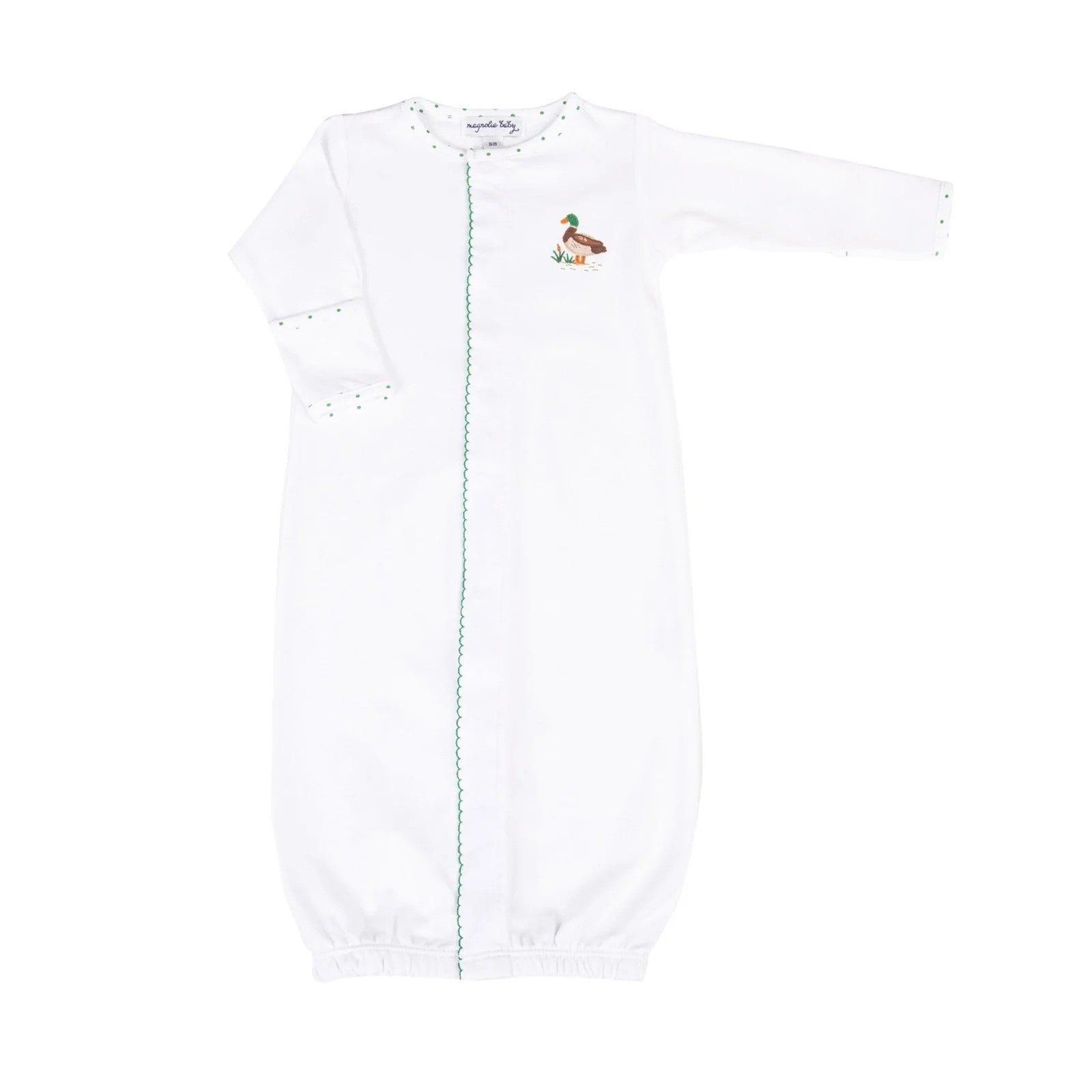 Magnolia Baby Mallard Pond Green Embroidered Converter