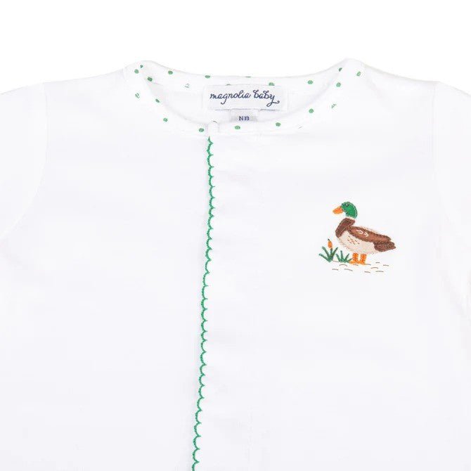 Magnolia Baby Mallard Pond Green Embroidered Converter