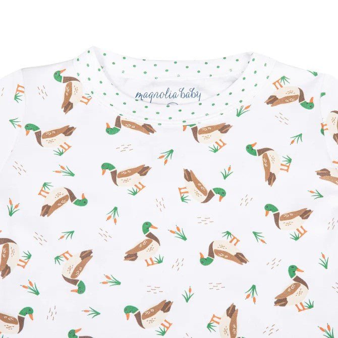 Magnolia Baby Mallard Pond Green Long Pajamas