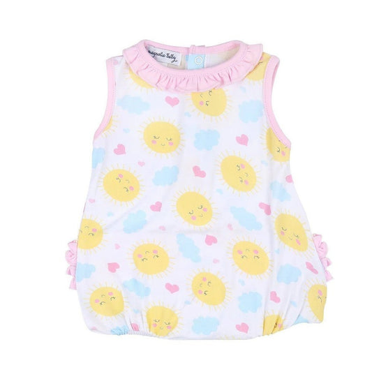 Magnolia Baby My Sunshine Printed Ruffle Sleeveless Bubble babysupermarket