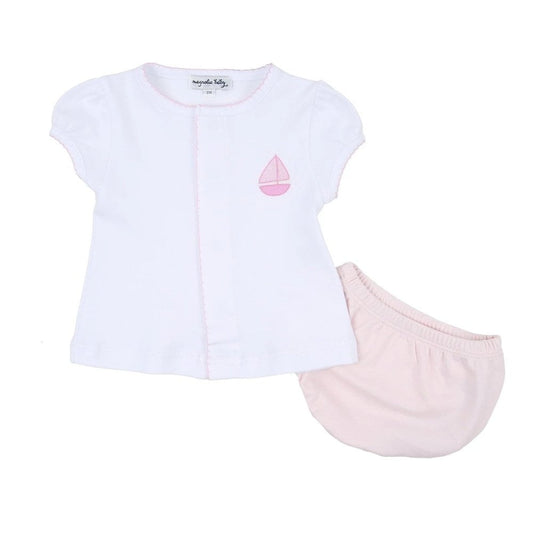 Magnolia Baby Sweet Sailing Girl Diaper Cover Set