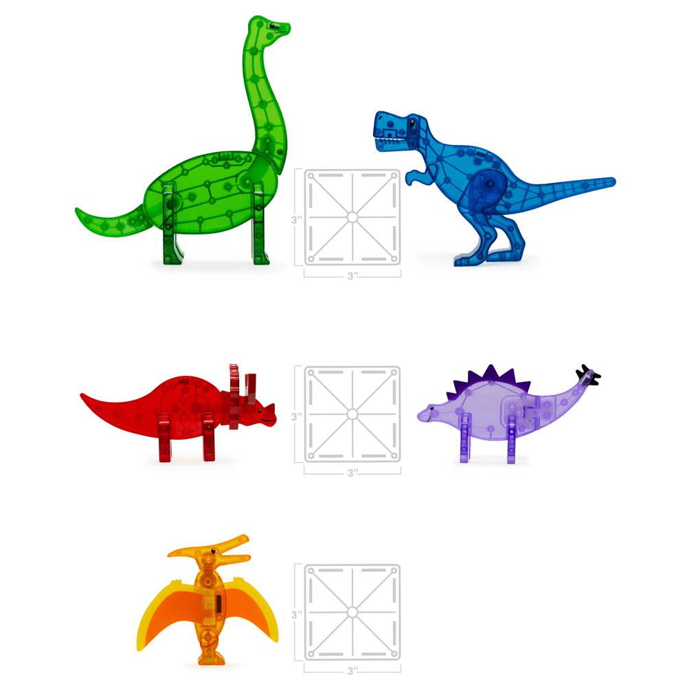 Magna-Tiles Dinos 5 PC Set