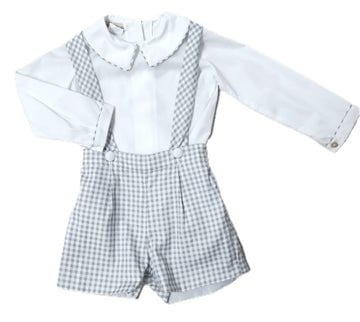 Marco & Lizzy Grey / 24 Mo Marco & Lizzy Winter Meadows Collection Boys Short Set