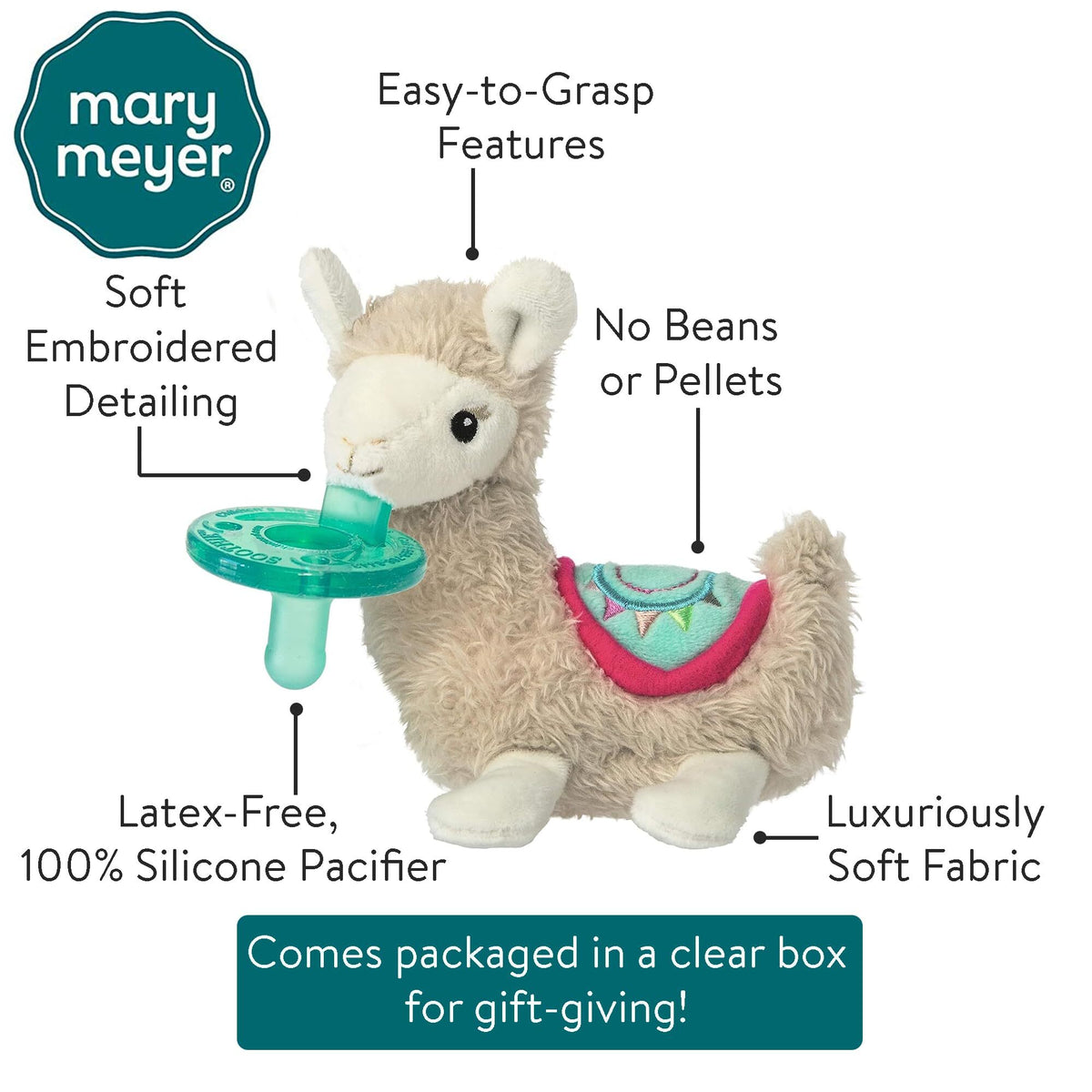 Mary Meyer Pacifiers and Teethers Mary Meyer Lily Llama WubbaNub Pacifier