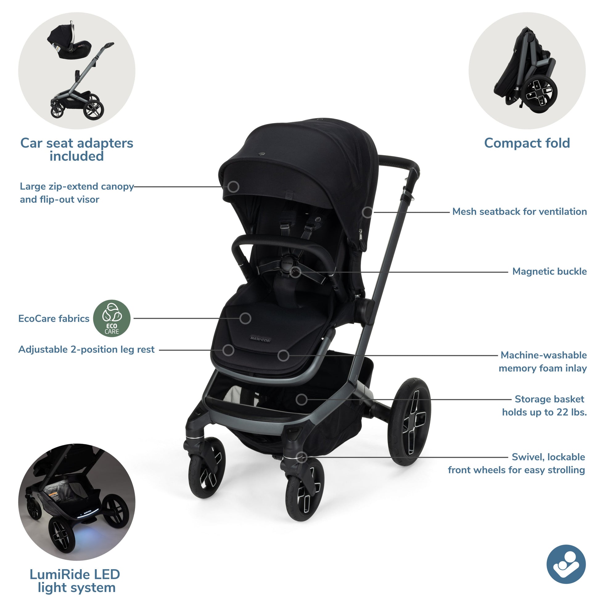 Maxi-Cosi Strollers - Single Maxi-Cosi Fame  Modular Stroller