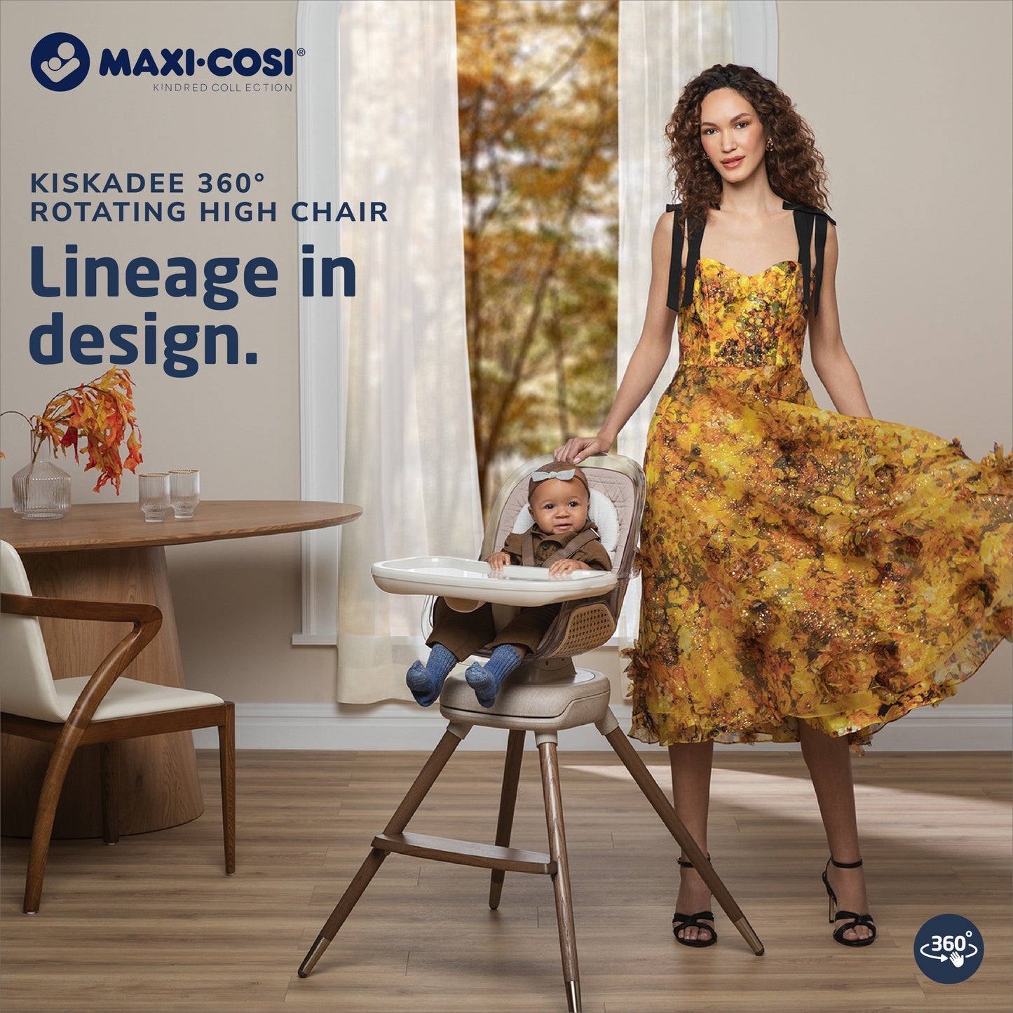 Maxi-Cosi High Chairs Maxi-Cosi Kindred Kiskadee 360° Rotating High Chair