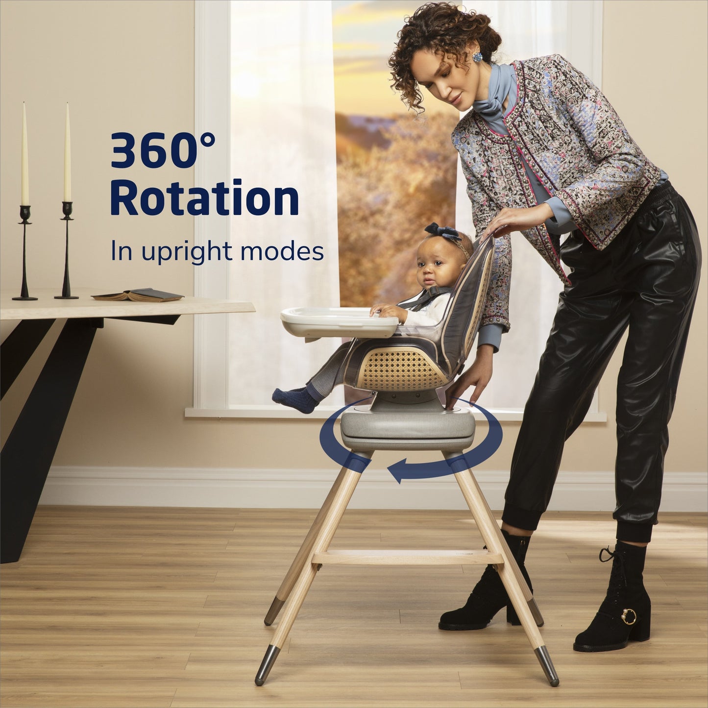 Maxi-Cosi High Chairs Maxi-Cosi Kindred Kiskadee 360° Rotating High Chair
