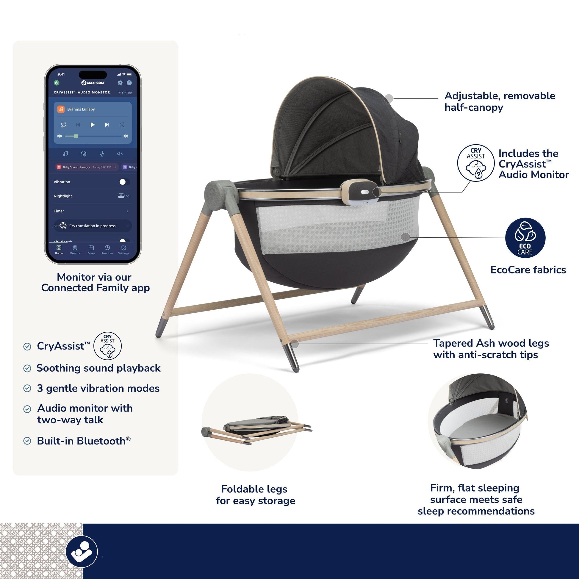 Maxi-Cosi Bassinets Maxi-Cosi Kindred Sibia Bassinet