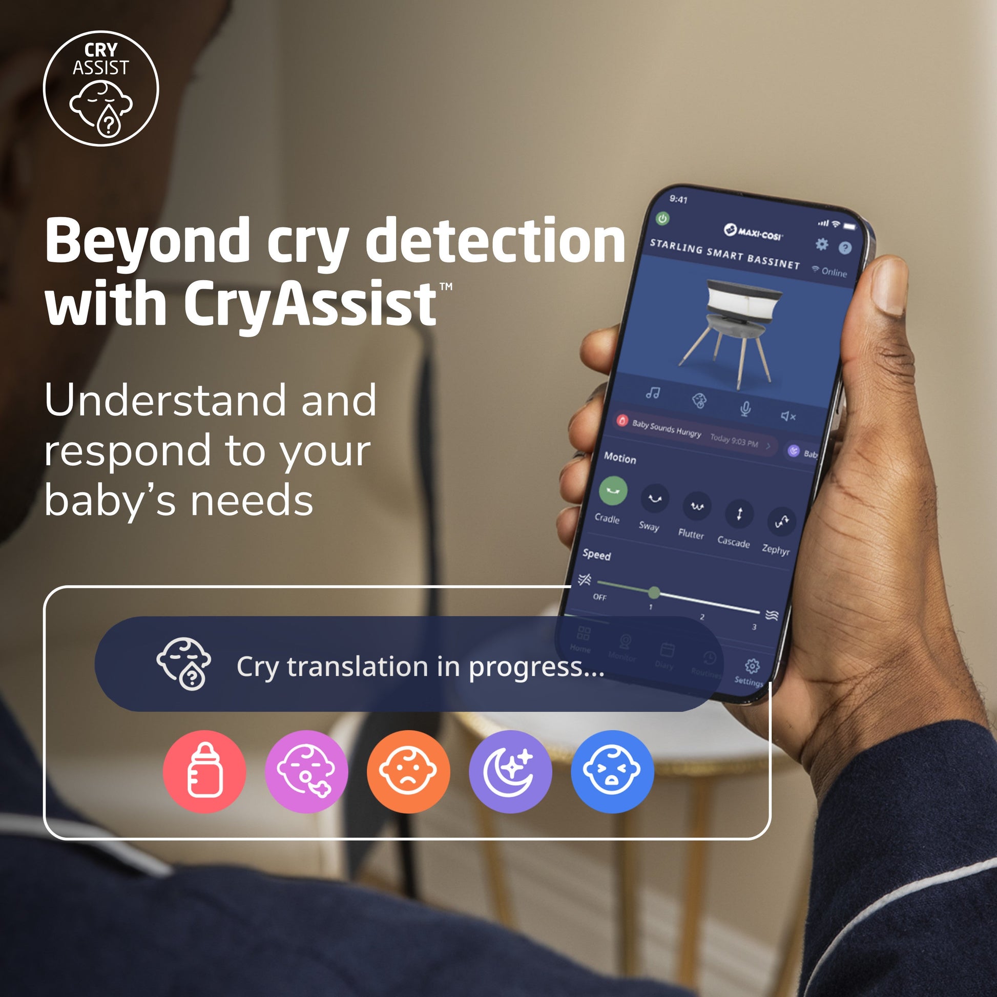 Maxi-CosiMaxi-Cosi Kindred Starling Smart BassinetBabysupermarket
