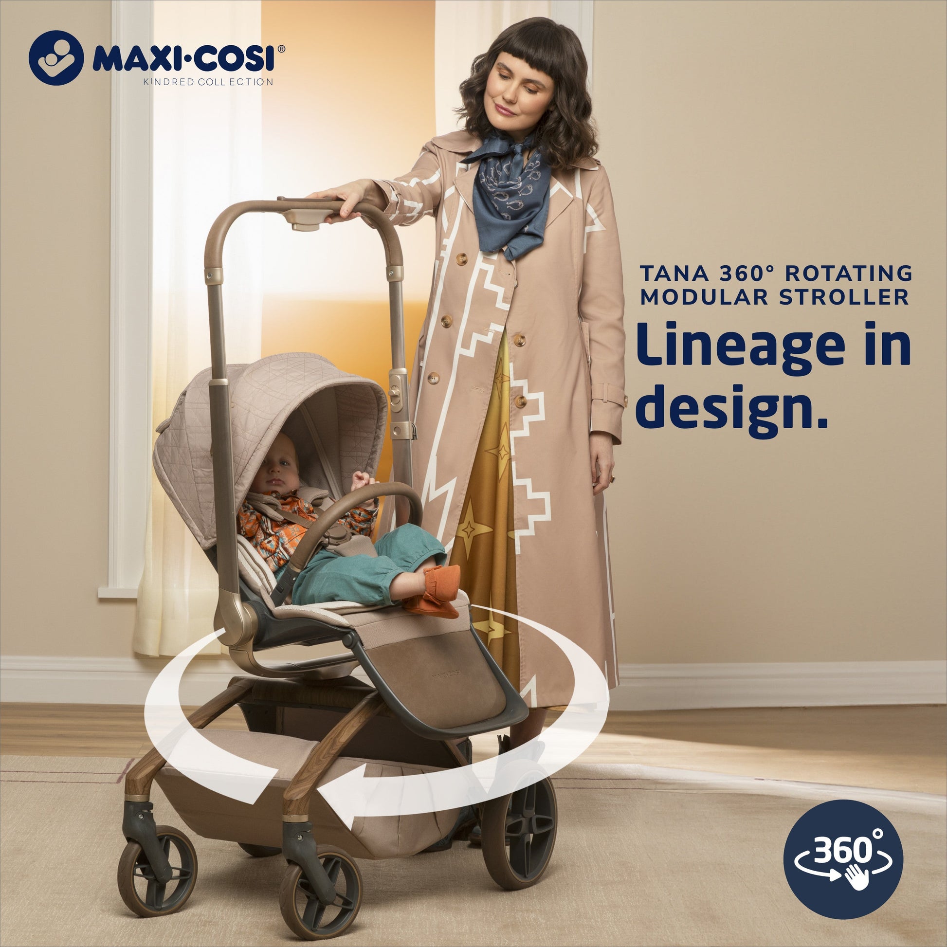 Maxi-CosiMaxi-Cosi Kindred Tana 360° Rotating Modular StrollerBabysupermarket