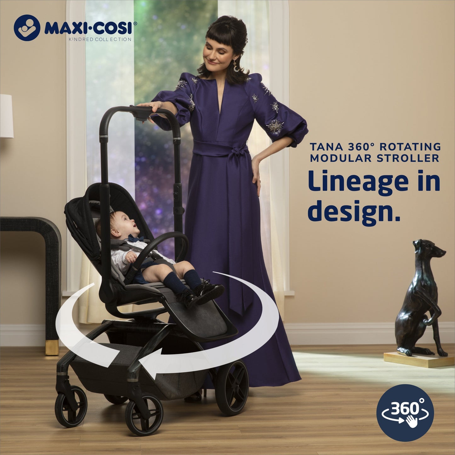 Maxi-CosiMaxi-Cosi Kindred Tana 360° Rotating Modular StrollerBabysupermarket