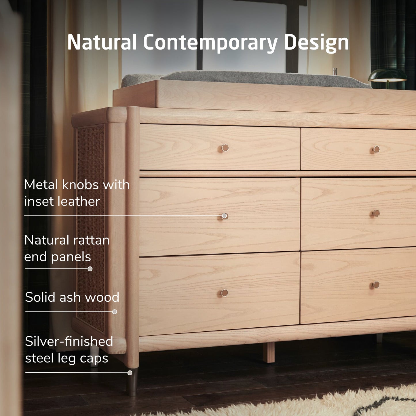 Maxi-Cosi Nursery Dressers Onyx Heritage Maxi-Cosi Nursery Brisa 6-Drawer Dresser