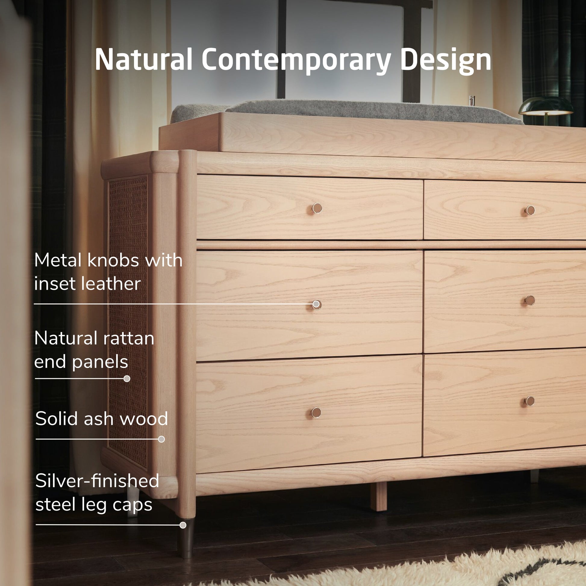Maxi-Cosi Nursery Dressers Onyx Heritage Maxi-Cosi Nursery Brisa 6-Drawer Dresser