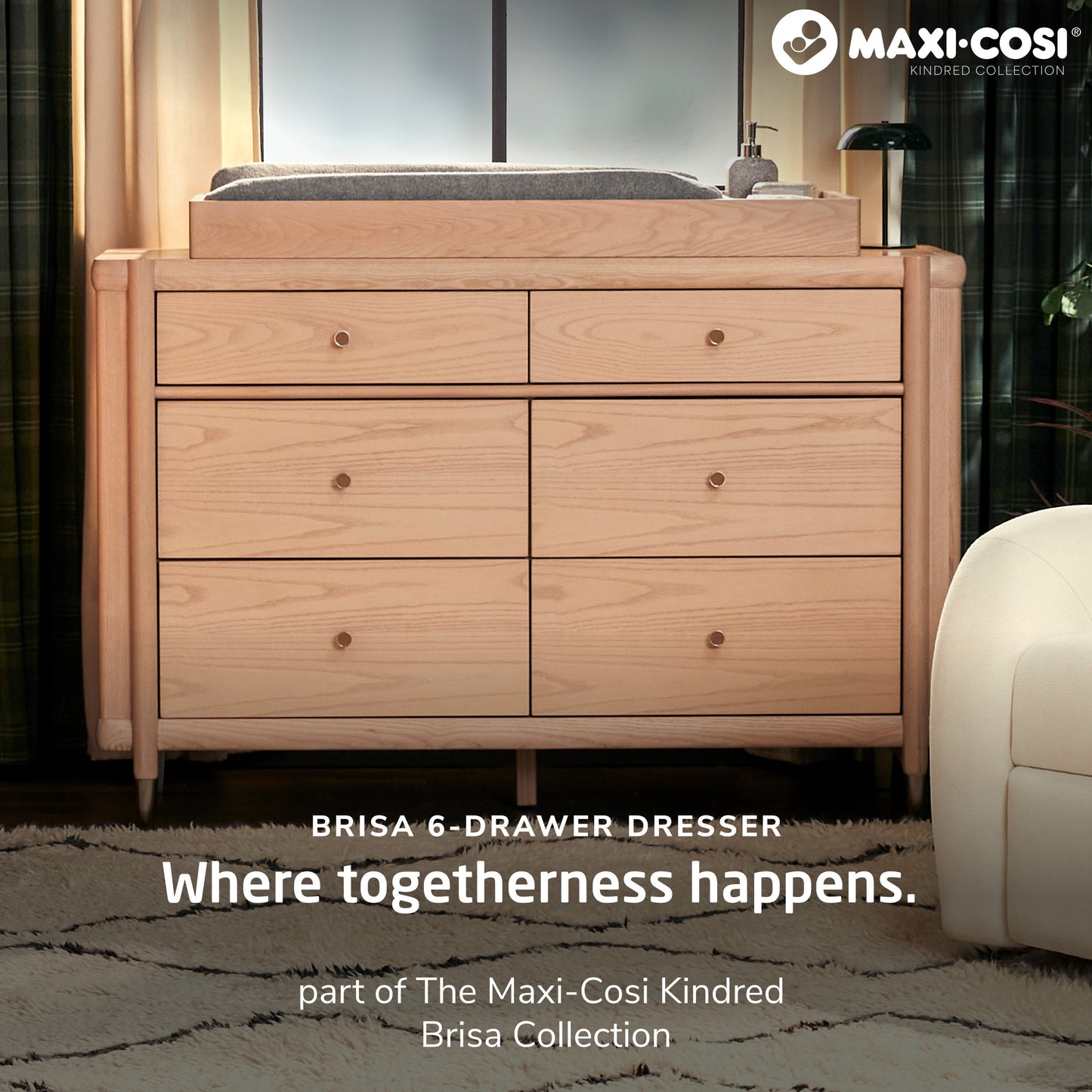 Maxi-Cosi Nursery Dressers Onyx Heritage Maxi-Cosi Nursery Brisa 6-Drawer Dresser