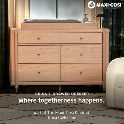 Maxi-Cosi Nursery Dressers Onyx Heritage Maxi-Cosi Nursery Brisa 6-Drawer Dresser