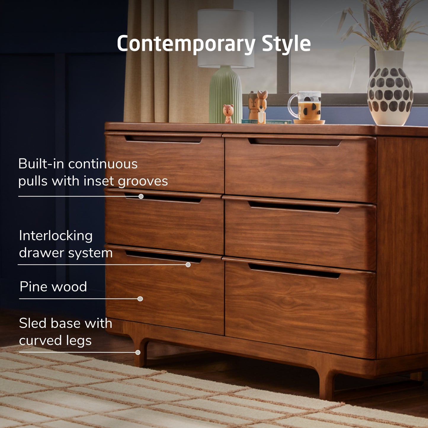 Maxi-Cosi NurseryMaxi-Cosi Nursery Embraced Forms 6-Drawer DresserBabysupermarket