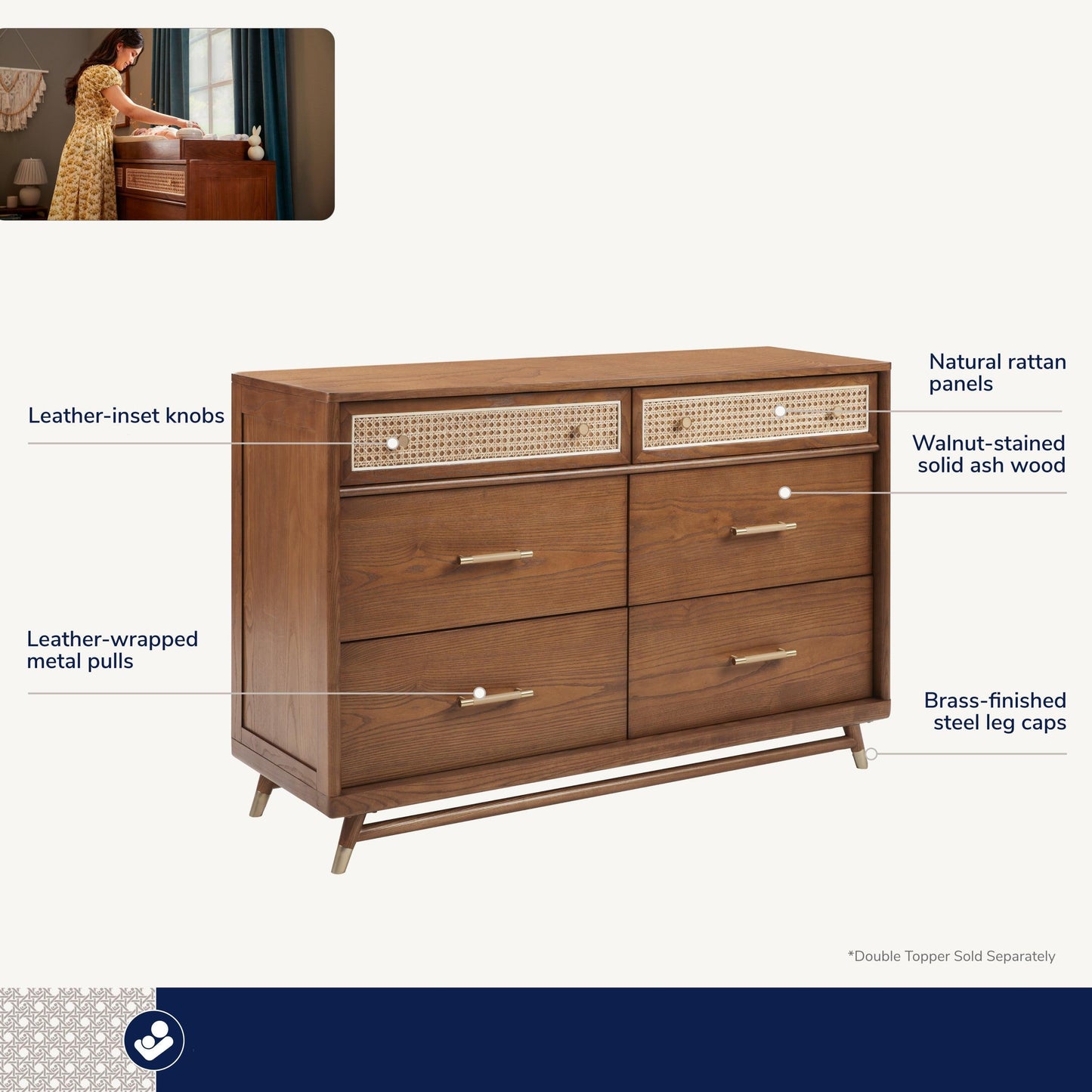 Maxi-Cosi NurseryMaxi-Cosi Nursery Everheart 6-Drawer DresserBabysupermarket