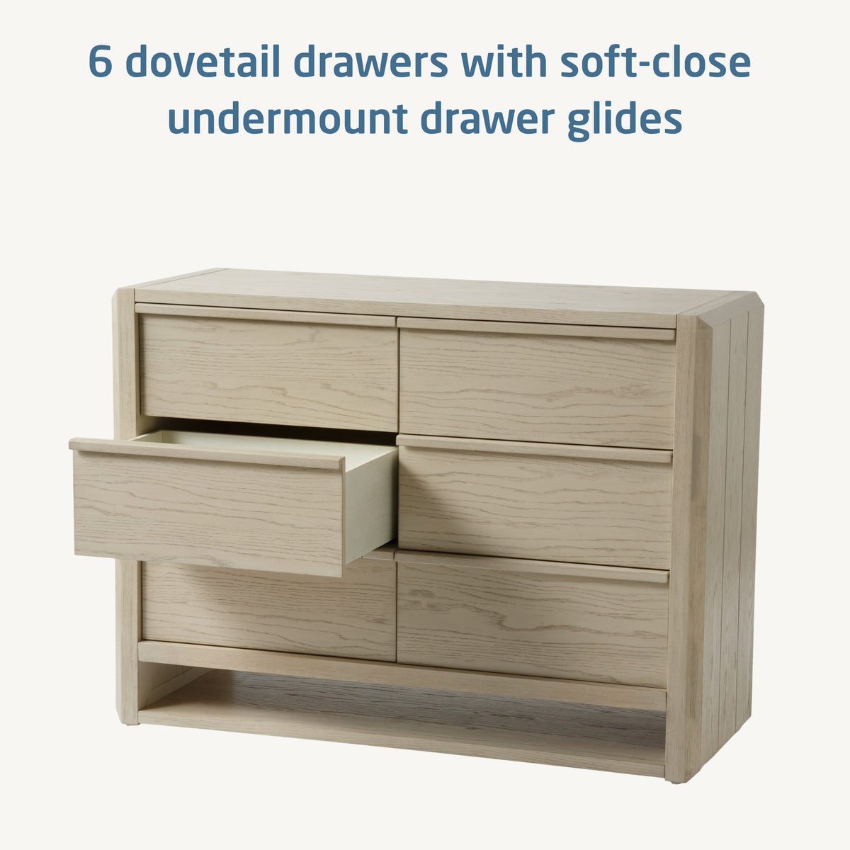 Maxi-Cosi Nursery Dressers Sunbleached Natural Stain Maxi-Cosi Nursery NorCal 6-Drawer Dresser