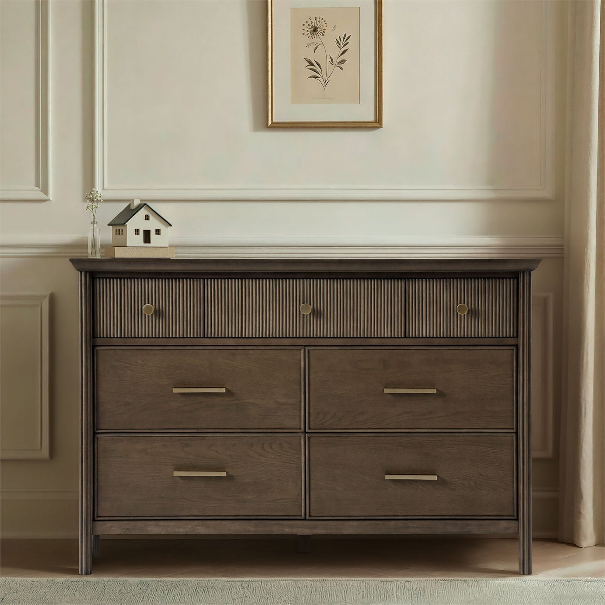 Maxi-Cosi Nursery Dressers Greige Wash Stain Maxi-Cosi Nursery Reid 7-Drawer Dresser