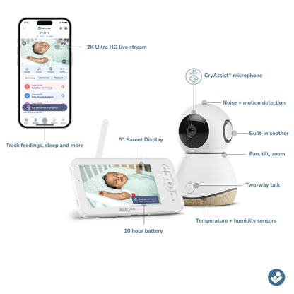 Dorel Juvenile Baby Monitors Maxi-Cosi See Pro 360° Baby Monitor