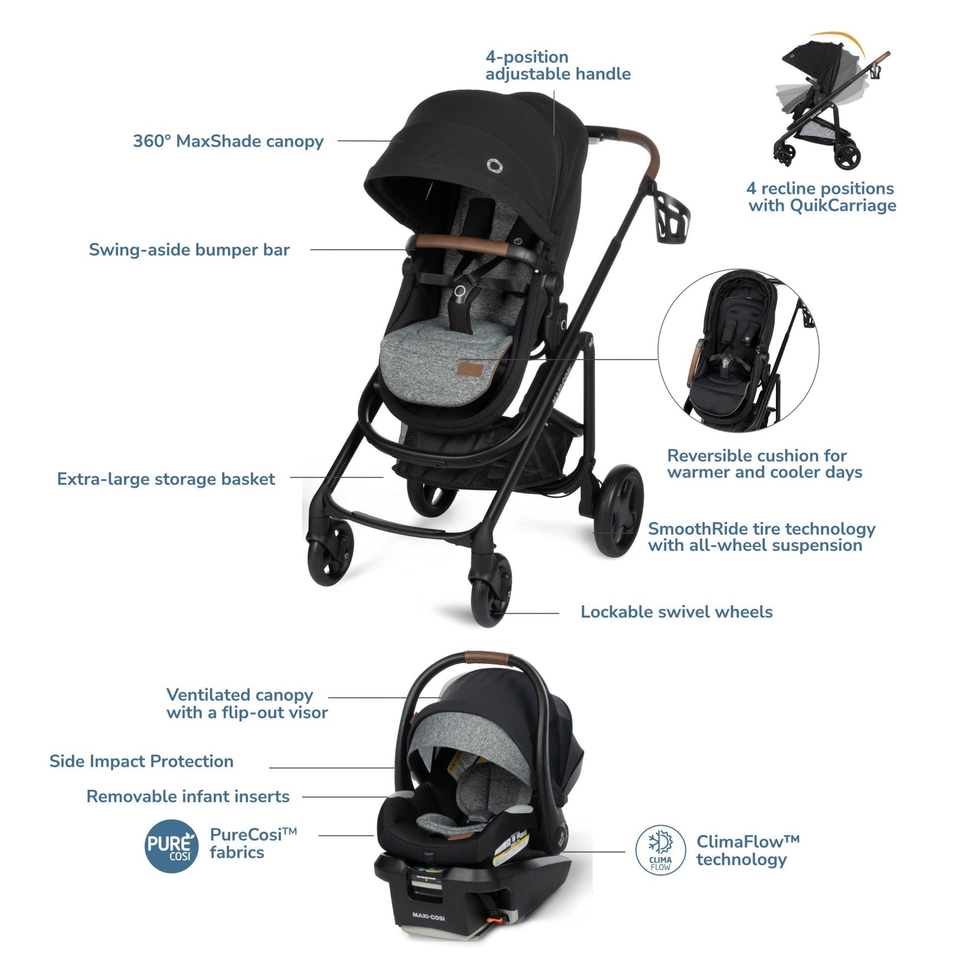 Dorel Juvenile Travel System Maxi-Cosi Tayla Max 5-in-1 Travel System