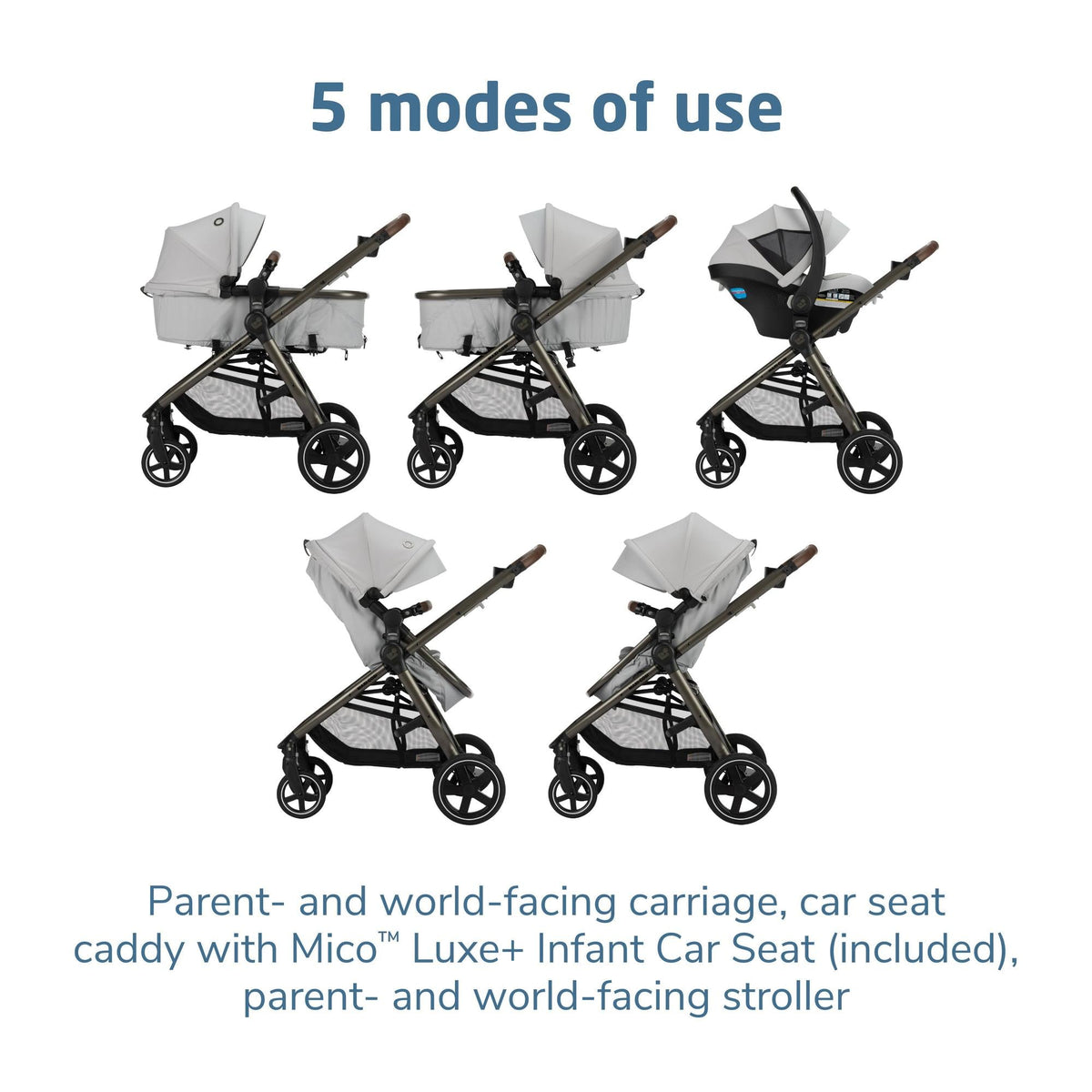 Maxi-CosiMaxi-Cosi Zelia Luxe+ 5-in-1 Modular Travel SystemBabysupermarket