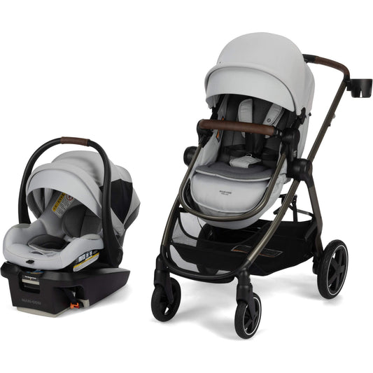 Maxi-Cosi Strollers - Travel Systems Arctic Frost Maxi-Cosi Zelia Luxe+ 5-in-1 Modular Travel System