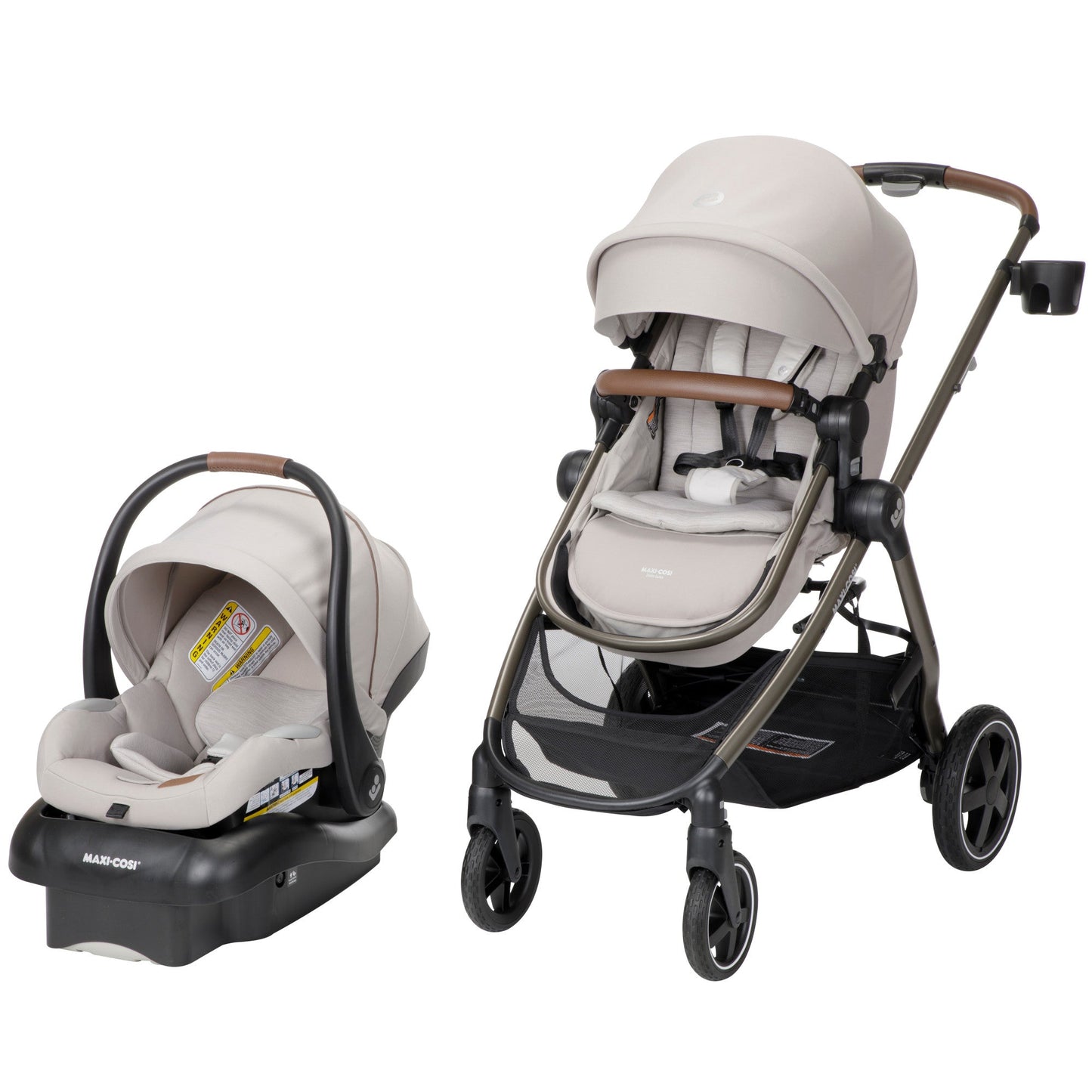 Dorel Juvenile Travel System New Hope Tan Maxi-Cosi Zelia² Luxe 5-in-1 Modular Travel System