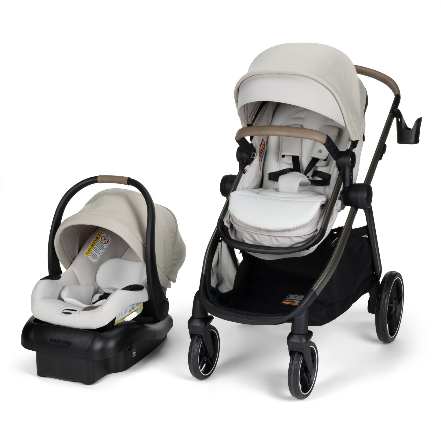 Maxi-Cosi Strollers - Travel Systems Classic Oat Maxi-Cosi Zelia Pro 5-in-1 Modular Travel System