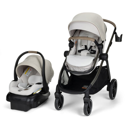 Maxi-Cosi Strollers - Travel Systems Classic Oat Maxi-Cosi Zelia Pro 5-in-1 Modular Travel System