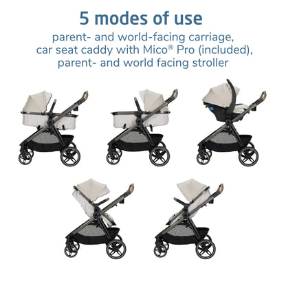 Maxi-Cosi Strollers - Travel Systems Maxi-Cosi Zelia Pro 5-in-1 Modular Travel System