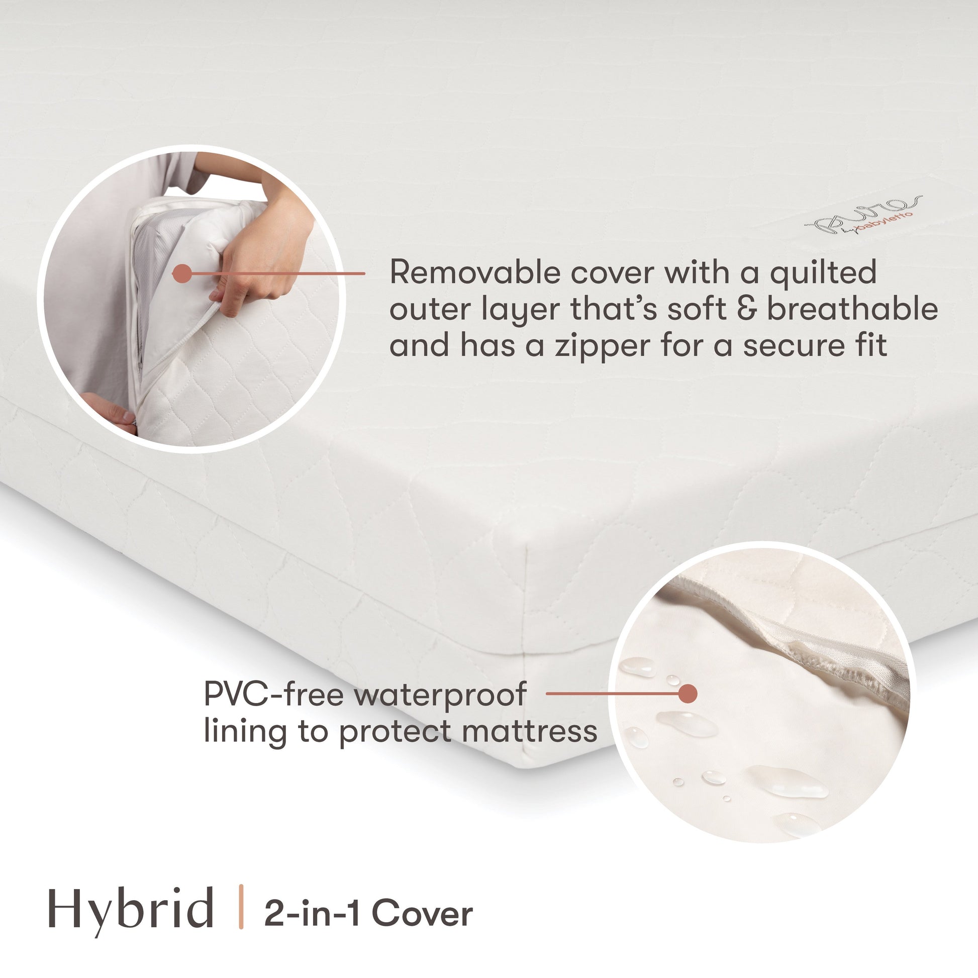 Babyletto Replacement Hybrid Cover | Midi-Size Mattress