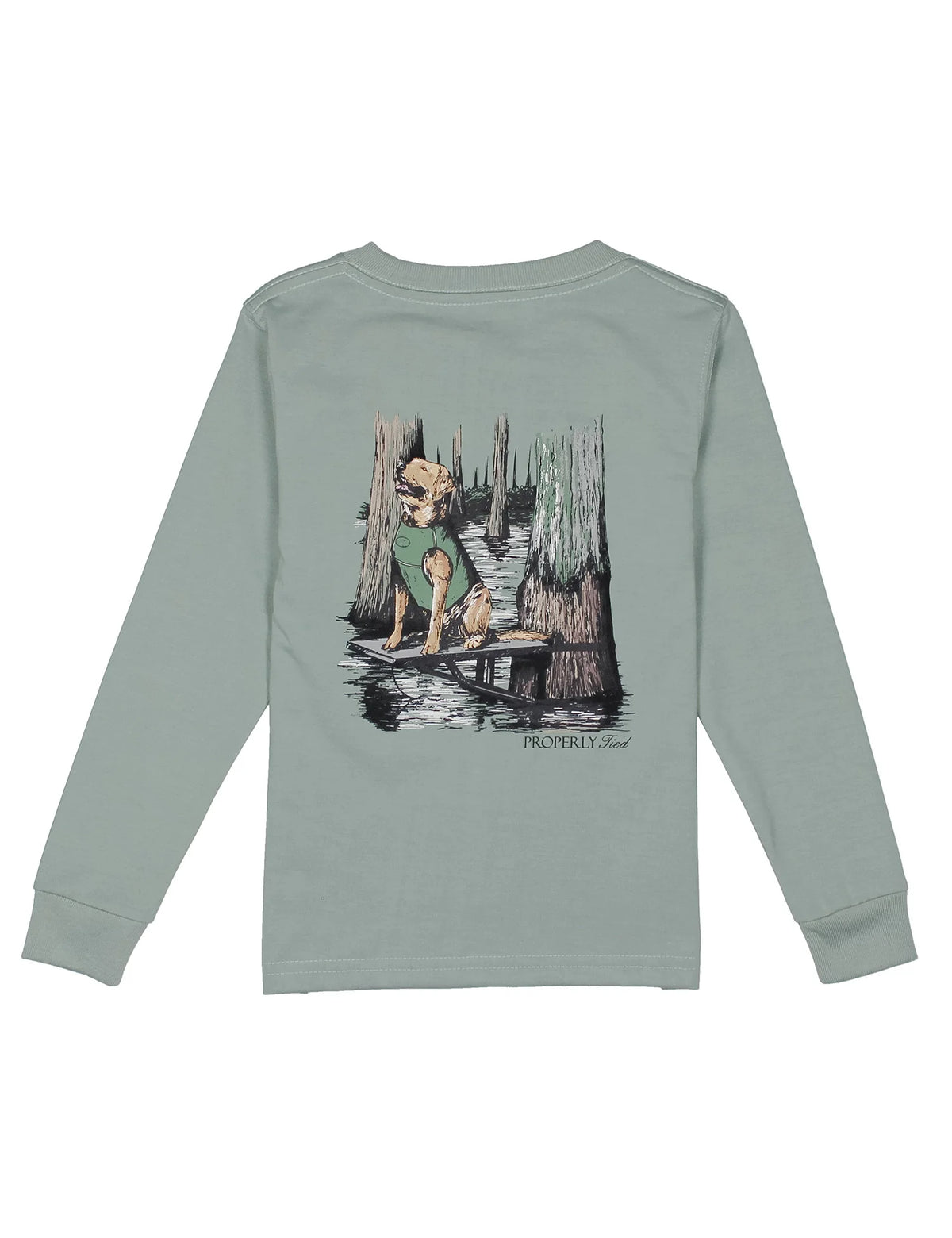 Properly Tied Boys Retrieval Ready Longsleeve - Fog