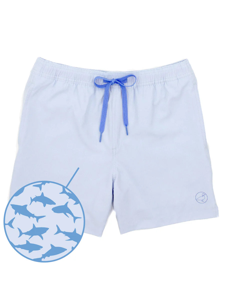 Properly Tied Boys Splash Swim Trunk - Shark Attack