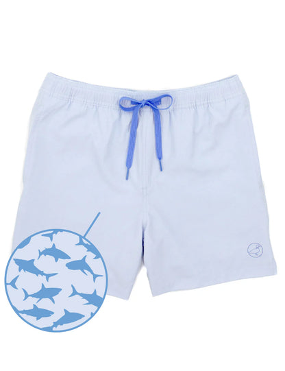 Properly Tied Boys Splash Swim Trunk - Shark Attack