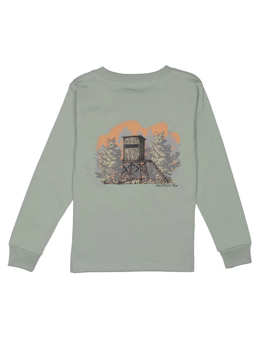 Properly Tied Boys Mossy Oak Deer Stand Long Sleeve T-Shirt