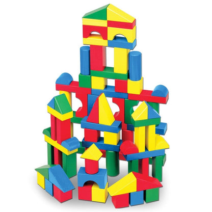 Melissa and Doug 100 Wood Blocks Set