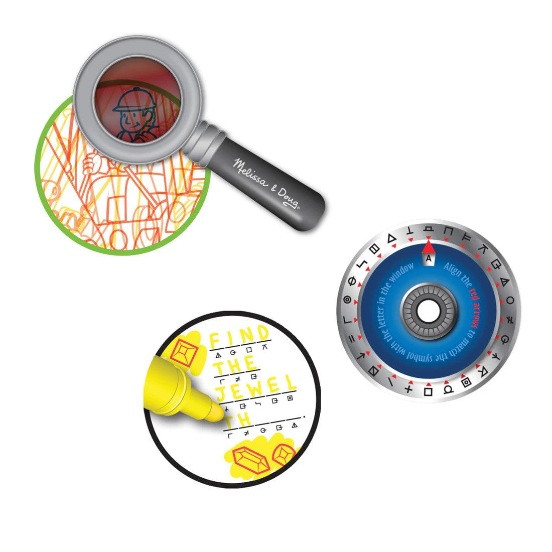Melissa and DougMelissa & Doug On the Go Secret Decoder Game BookBabysupermarket