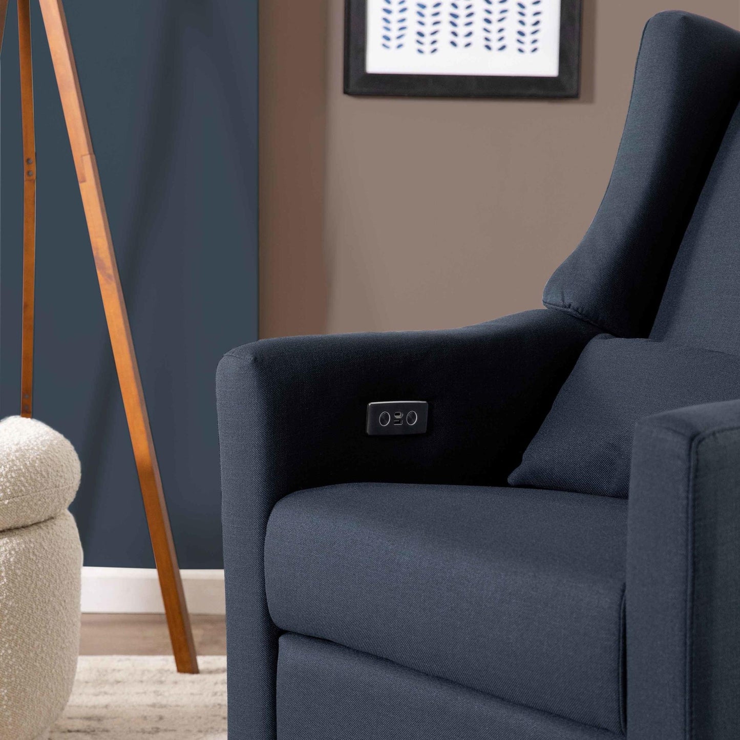 Babyletto Kiwi Electronic Recliner and Swivel Glider with USB port