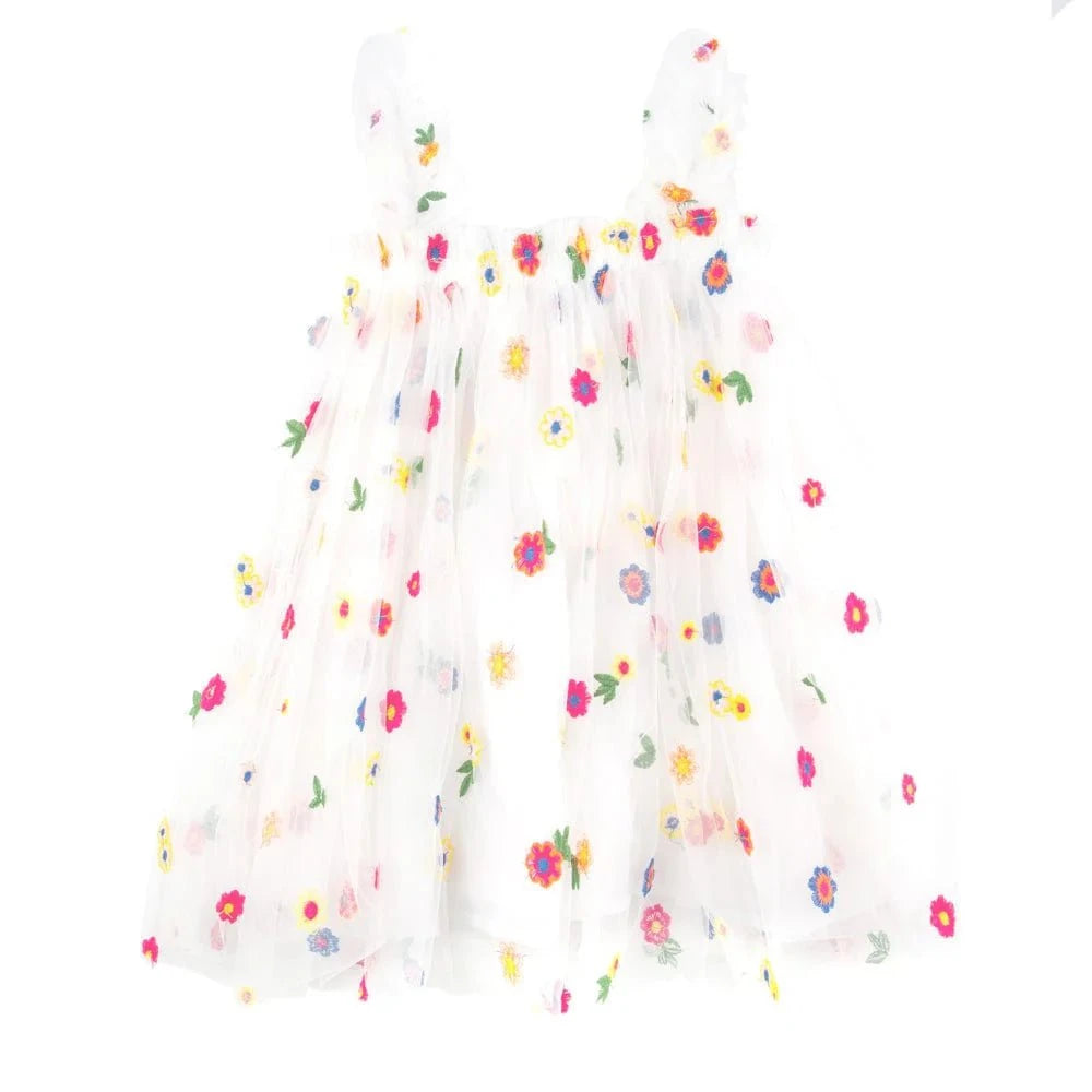 Miki Miette Fifi Dress - White babysupermarket