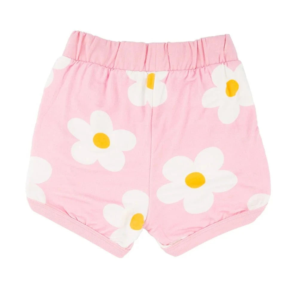 Miki Miette Pink Daisies Short Set babysupermarket