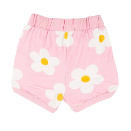 Miki Miette Pink Daisies Short Set babysupermarket