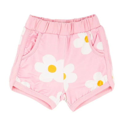 Miki Miette Pink Daisies Short Set babysupermarket