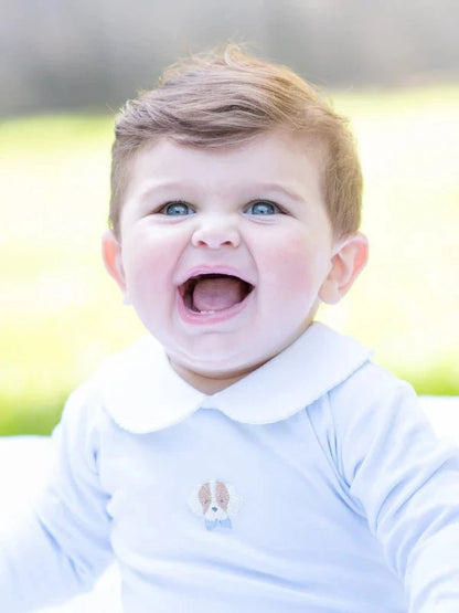 Milly Marie Boys Spotted Puppy Playsuit