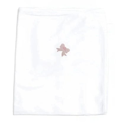 Milly Marie Girls Classic Bow Baby Blanket